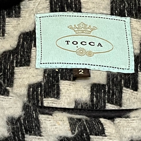 Wool and possibly mohair Tocca herringbone coat jacket blazer - Picture 7 of 11